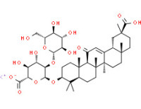 a-d-Glucopyranosiduronic acid, (3ß,20ß)-20-carboxy-11-oxo-30-norolean-12-en-3-yl 2-O-ß-d-glucopyranuronosyl-, monopotassium salt