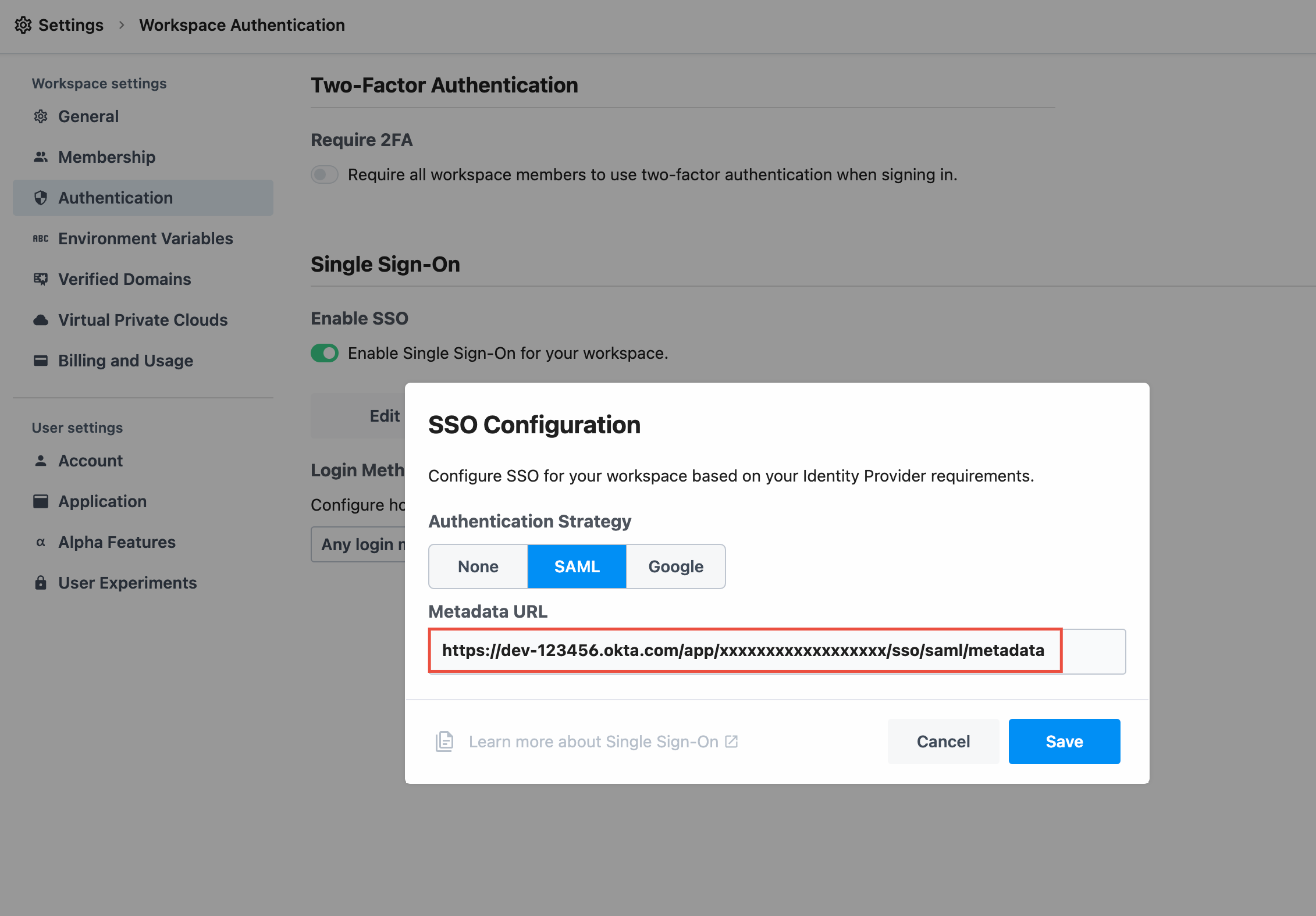 Pipedream SAML Metadata URL