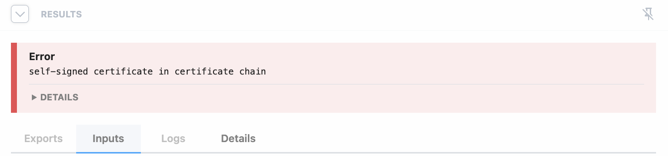 Missing CA Certificate