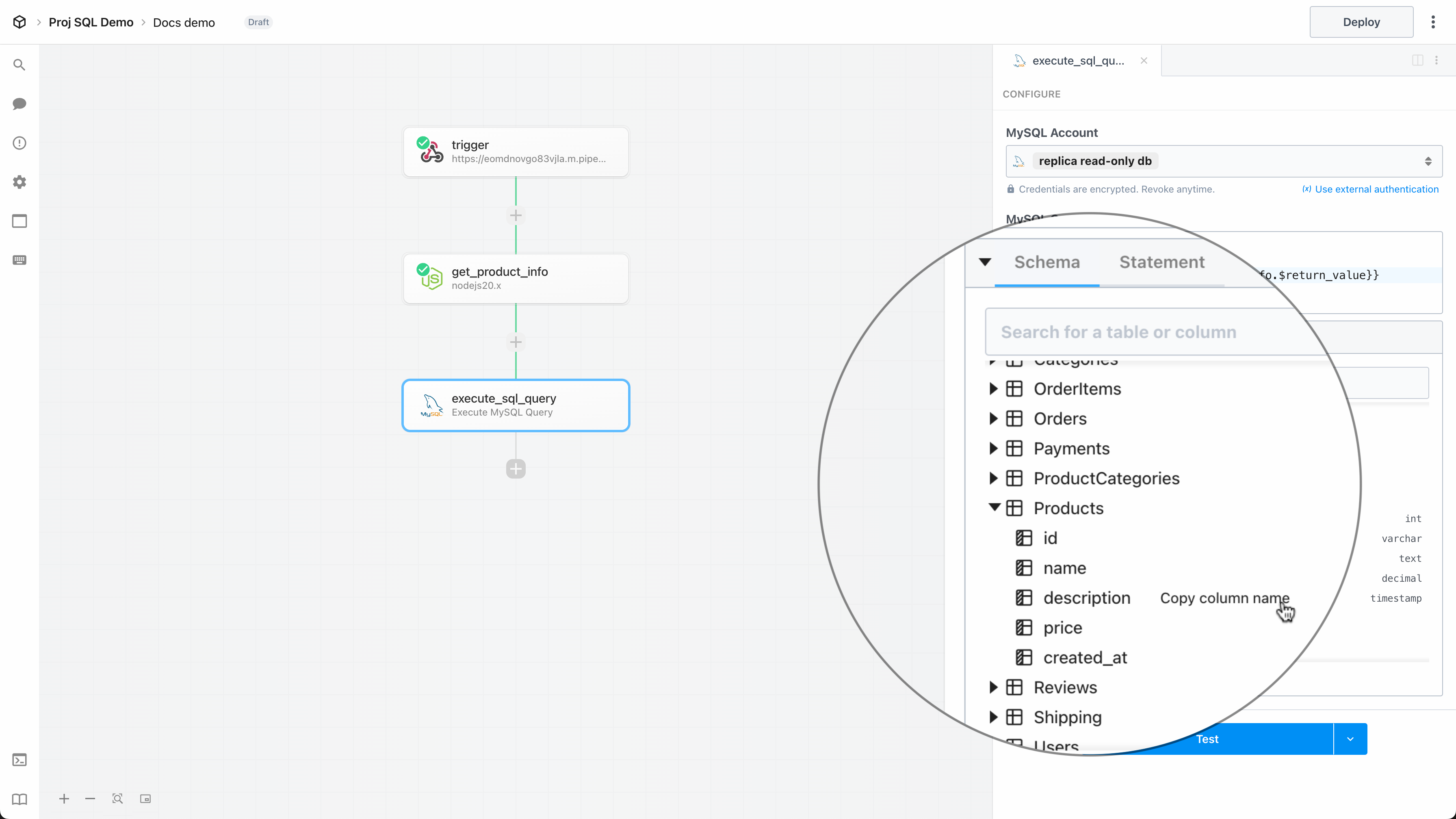 SQL Schema Explorer