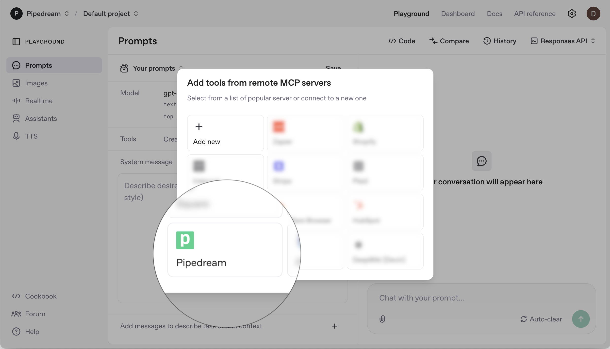 OpenAI API Playground
