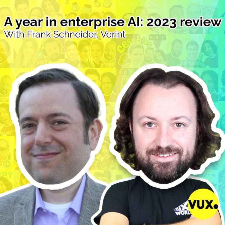 cover art for A year in enterprise AI: 2023 review with Frank Schneider, Verint