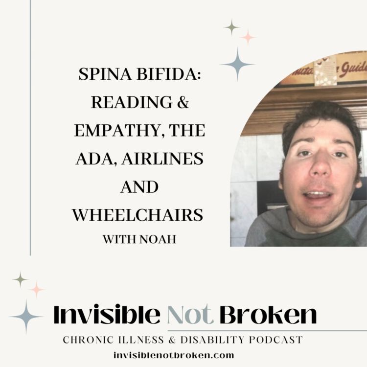 cover art for Spina Bifida: Reading & Empathy, The ADA, Airlines and Wheelchairs 