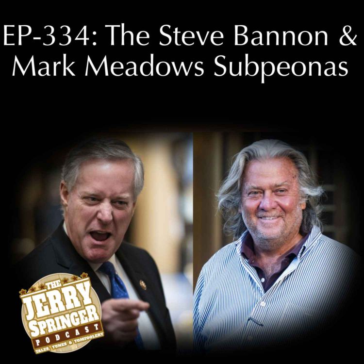 cover art for Steve Bannon and Mark Meadows Subpeonas:  EP - 334