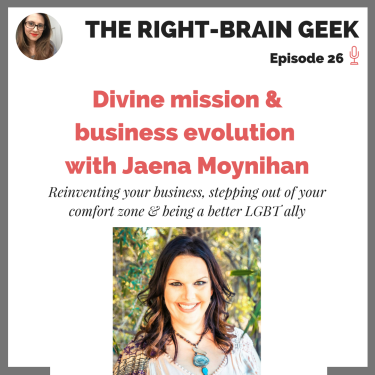 cover art for #26 - Divine mission & business evolution with Jaena Moynihan