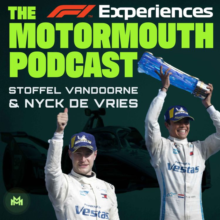 cover art for Ep 90 with Stoffel Vandoorne & Nyck de Vries  (Mercedes-EQ FE drivers)