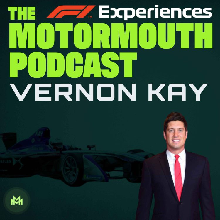 cover art for Ep 92 with Vernon Kay (TV royalty and Formula E star)