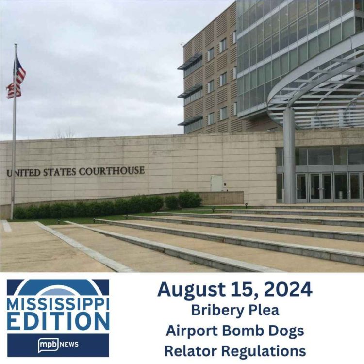 cover art for 08/15/2024: Bribery Plea | Airport Bomb Dogs | Relator Regulations