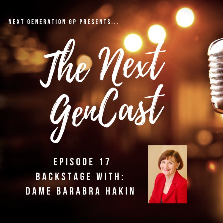 cover art for Episode 17. Backstage with: Dame Barbara Hakin