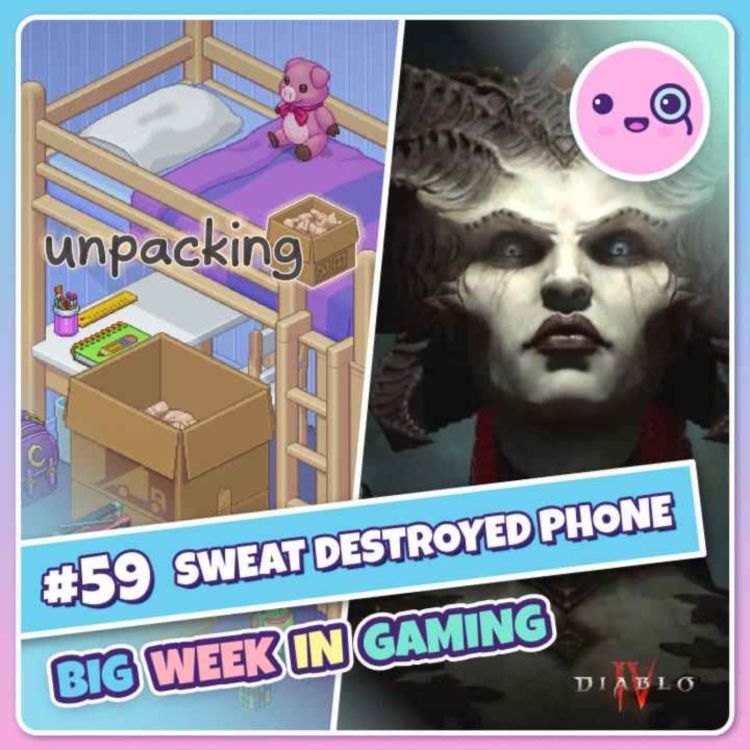 cover art for 059: Sweat Destroyed Phone (Unpacking, Forza Horizon 5, Smash Bros Future)