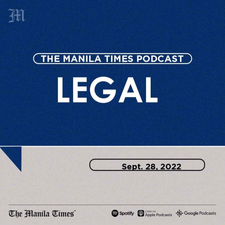 cover art for LEGAL: Death extinguishes criminal liability | Sept. 28, 2022