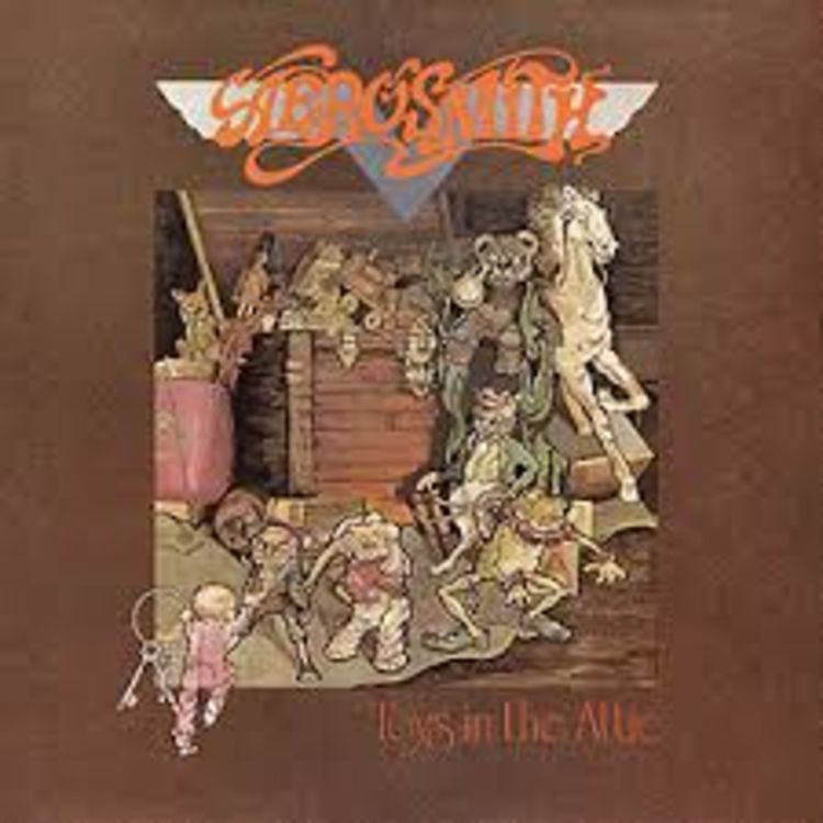 cover art for This month Aerosmith "Toys in the Attic" ELP at 50 , Ritchie Blackmore and Ronnie James Dio talk debut album.