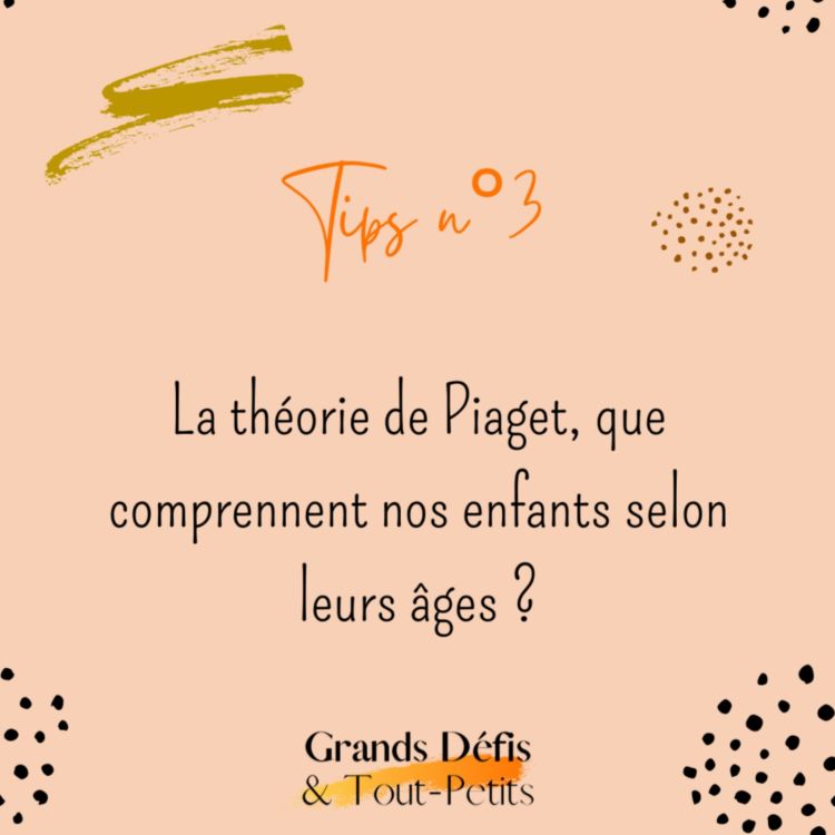 cover art for Tips n°3 : la théorie de Piaget, que comprennent nos enfants selon leurs âges ?