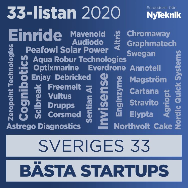 cover art for #18 - Här är Sveriges 33 bästa startups 2020 med Anders Thoresson.