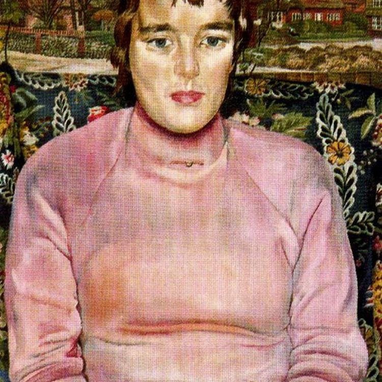 cover art for Miss Ashwanden in Cookham by Stanley Spencer - with Robin Ince