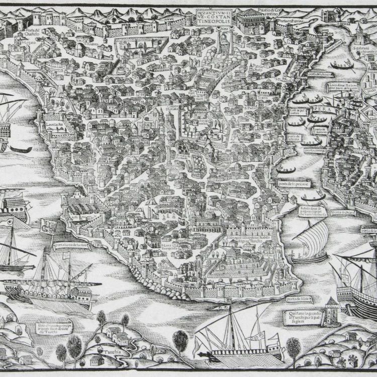 cover art for Map of Constantinople & The Hereford Mappa Mundi - with Peter Frankopan