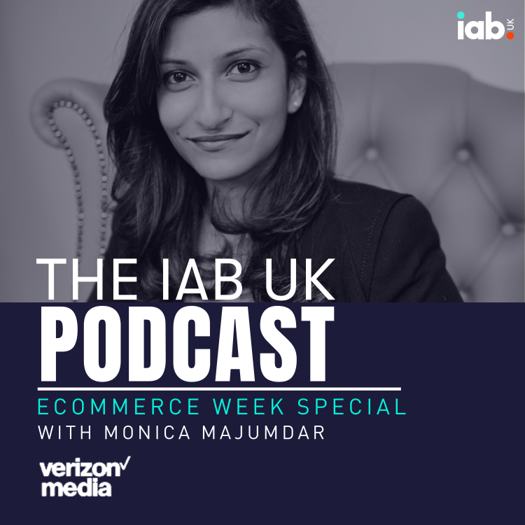 cover art for Ecommerce Week special with Verizon Media's Monica Majumdar