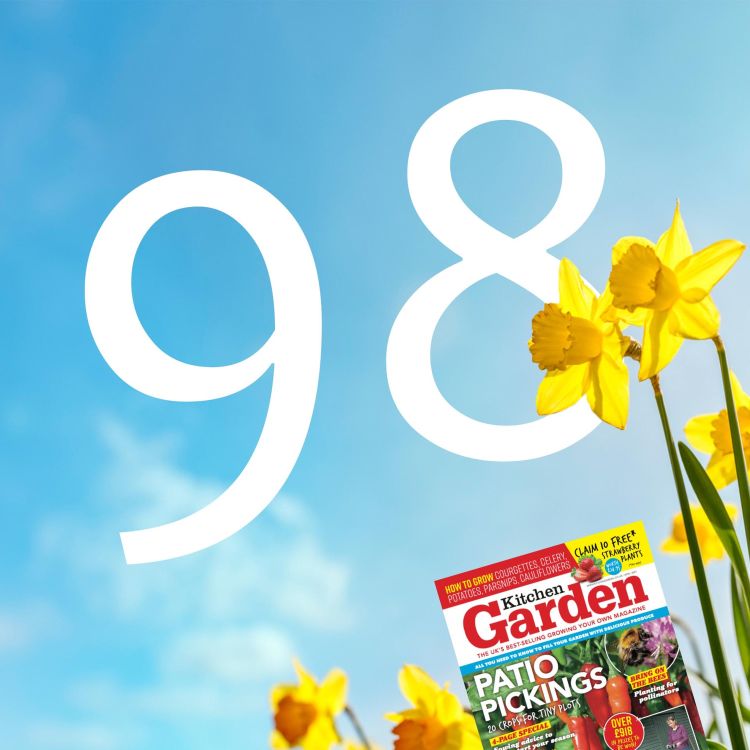 cover art for 98 The April 2021 Audio Edition of Kitchen Garden Magazine