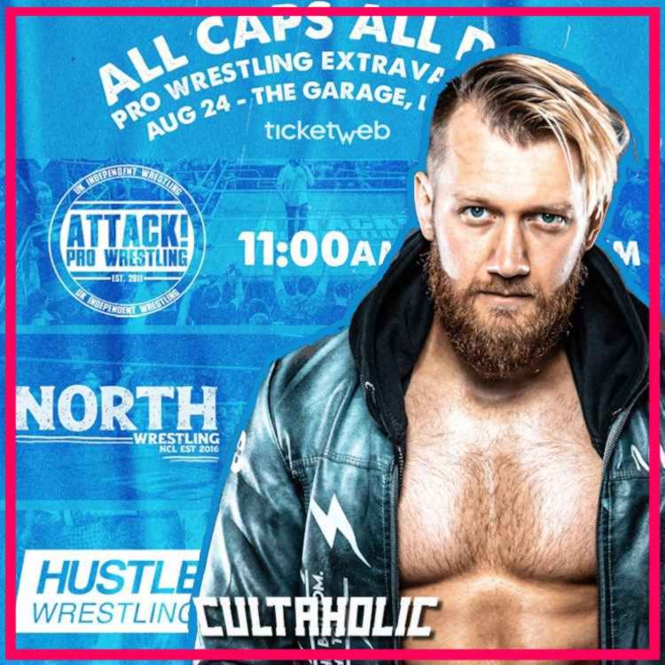 cover art for Mark Andrews invites you to have BREAKFAST WITH WRESTLING at ALL CAPS ALL DAY!