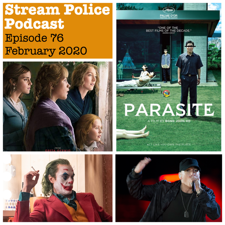 cover art for #76 - PARASITE; JOKER; LITTLE WOMEN; Is Eminem still worth a listen?