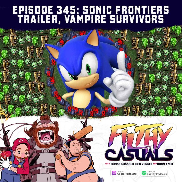 cover art for Episode 345: Sonic Frontiers Trailer, Vampire Survivors