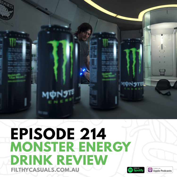 cover art for Episode 214: Monster Energy Drink Review