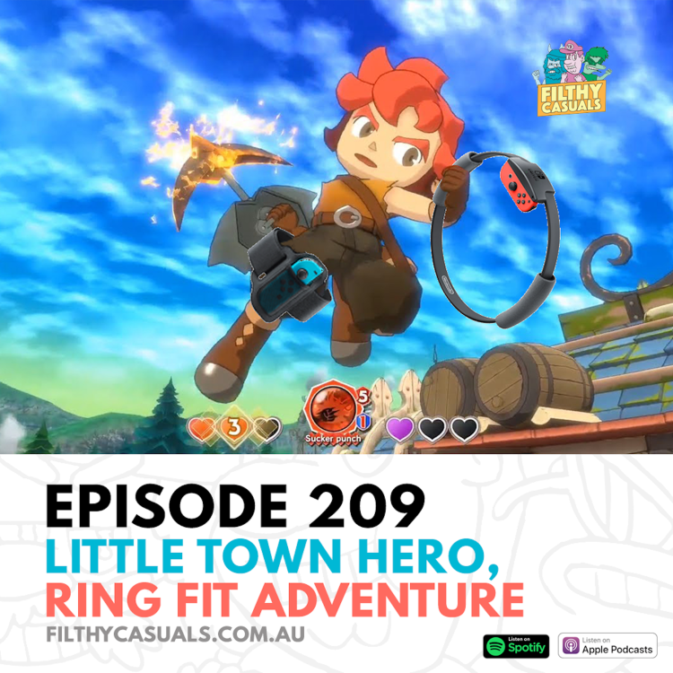 cover art for Episode 209: Little Town Hero, Ring Fit Adventure