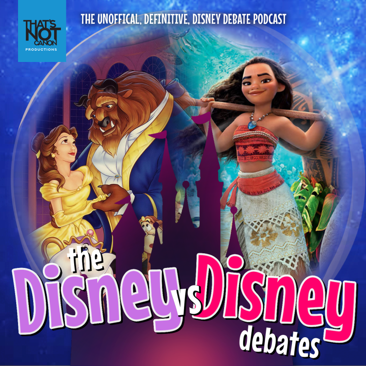 cover art for Beauty and the Beast vs Moana