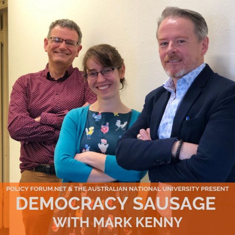 cover art for Democracy Sausage podcast: Recession and an inverted yield curveball