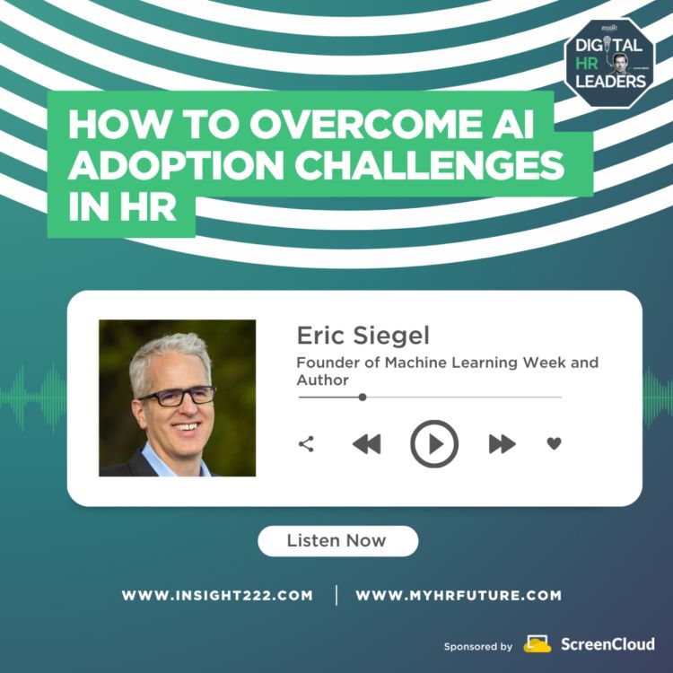 cover art for How to Overcome AI Adoption Challenges in HR (an Interview with Eric Siegel) 