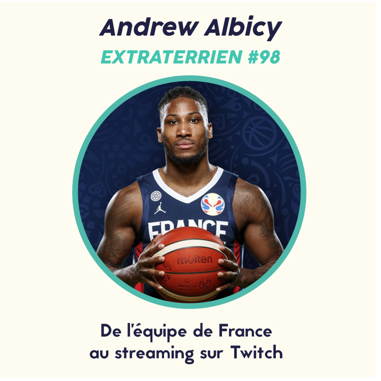 cover art for #98 Andrew Albicy (Basketball) - De l'équipe de France  au streaming sur Twitch