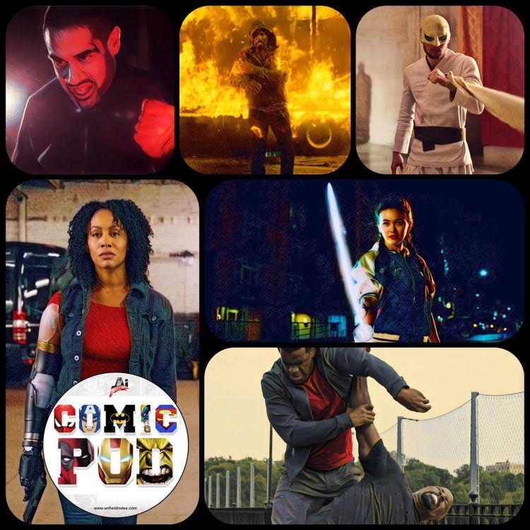 cover art for AI Comic Pod: Episode 66 - Luke Cage vs Iron Fist