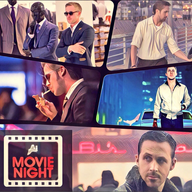 cover art for AI Movie Night Podcast: Ryan Gosling Special