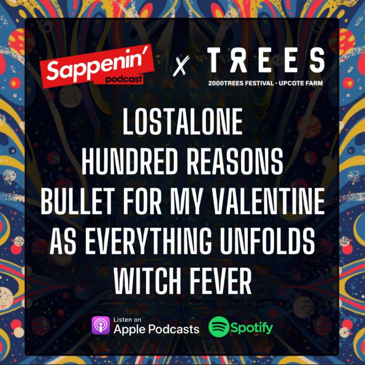 cover art for 2000 Trees Festival 2023 (Bullet For My Valentine, Hundred Reasons, Witch Fever, LostAlone, As Everything Unfolds)