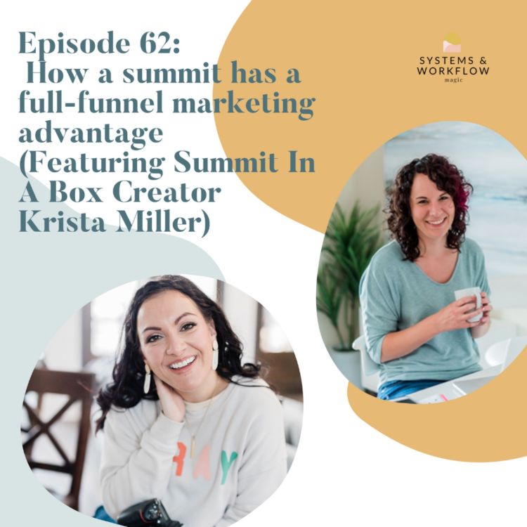 cover art for 62: How a summit is a full funnel marketing advantage Featuring Summit In A Box Creator Krista Miller