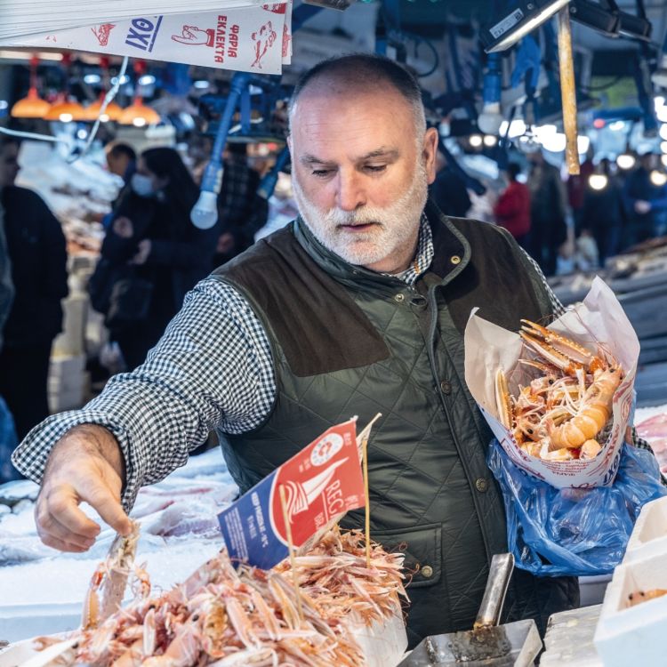 cover art for The Unsinkable José Andrés Feeds the World