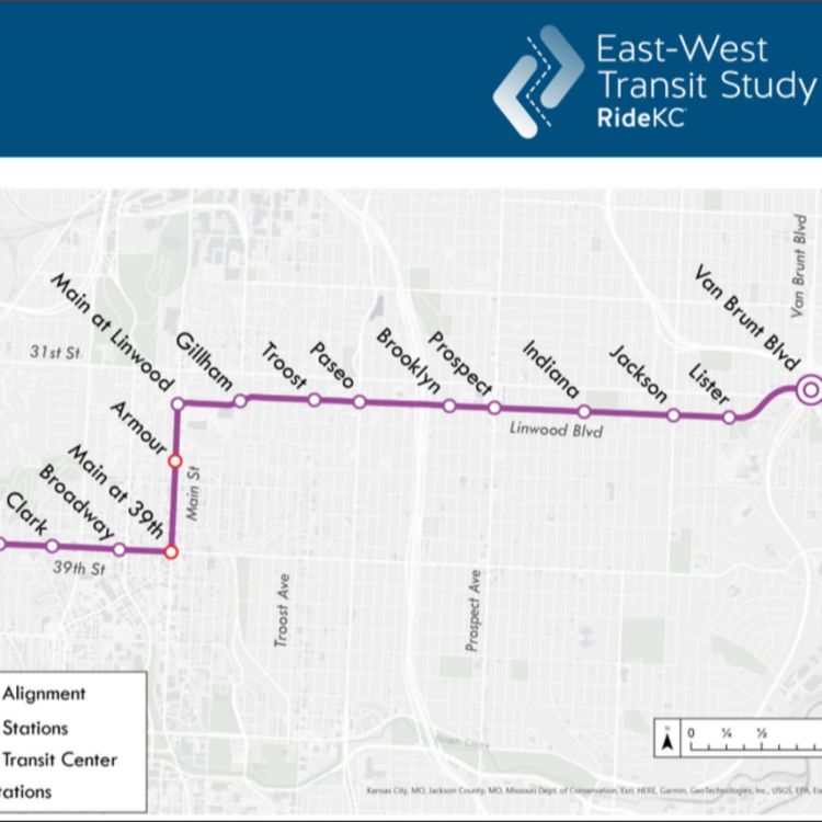 cover art for KC East West Streetcar routes for Taylor and Travis to use