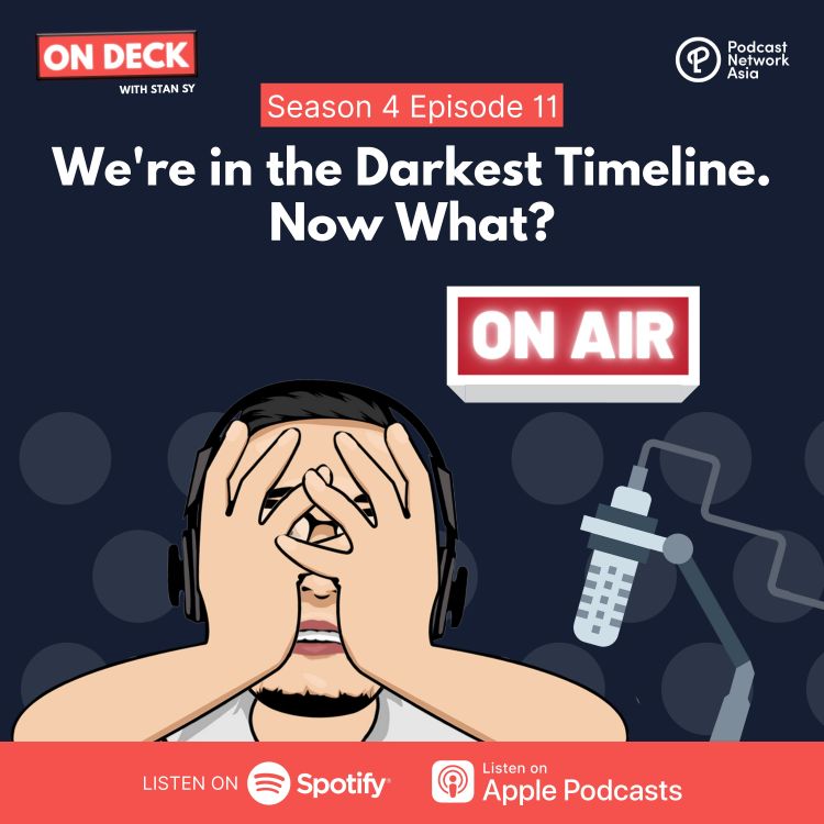 cover art for S4E11: We’re in the Darkest Timeline. Now What?