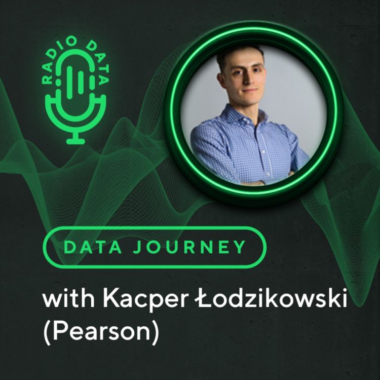 cover art for Data Journey with Kacper Łodzikowski (Pearson) - Data and AI in learning and education