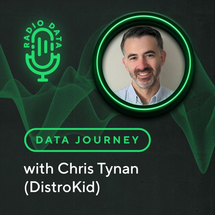 cover art for Data Journey with Chris Tynan (DistroKid) - Data & AI in large-scale music distribution to Spotify, Apple, Google and more