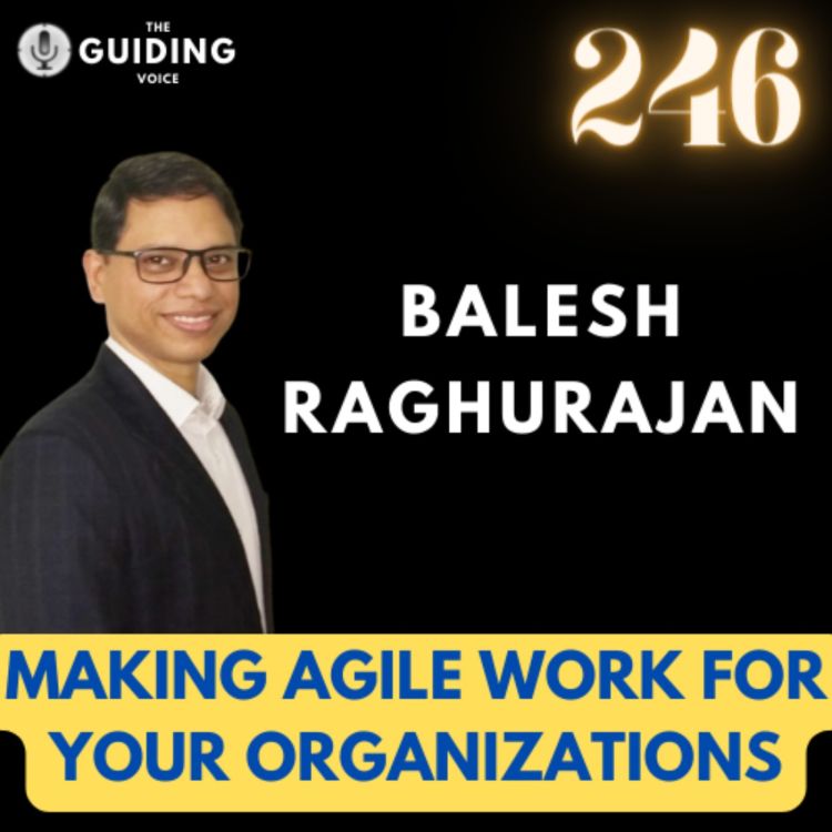 cover art for Making Agile work for your Organizations | Balesh Raghurajan | #TGV246