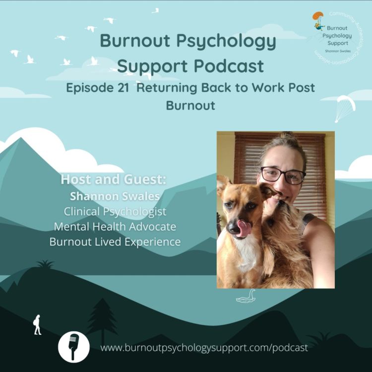 cover art for Return to Work/Career and Burnout