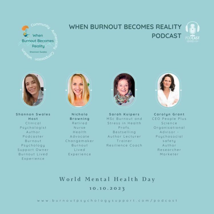 cover art for World Mental Health Day Burnout Panel Q&A Event