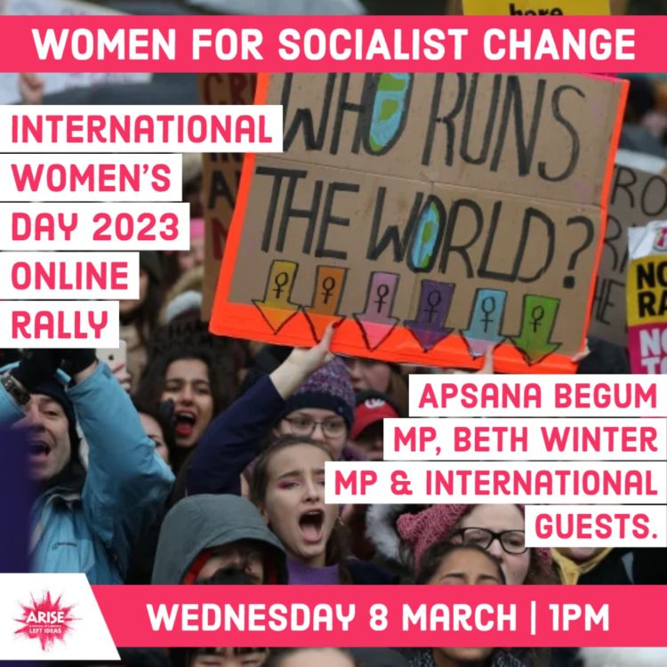 cover art for Women for Socialist Change - International Women's Day 2023 Rally