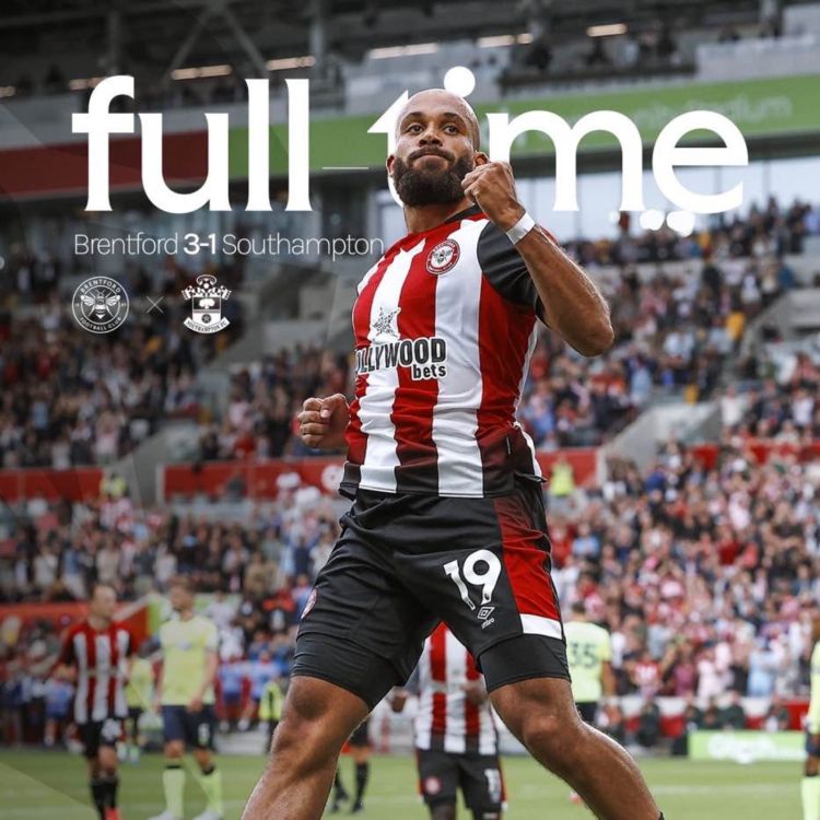 cover art for Brentford 3 Southampton 1 - post-match podcast from the stands