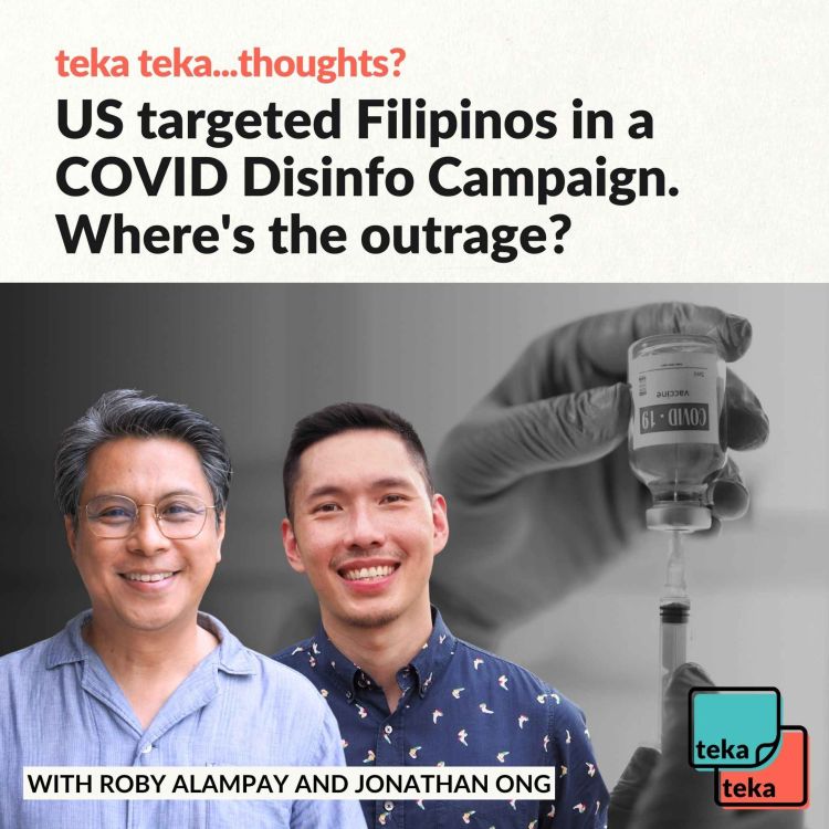 cover art for US targeted Filipinos in a COVID Disinfo Campaign. Where's the outrage?