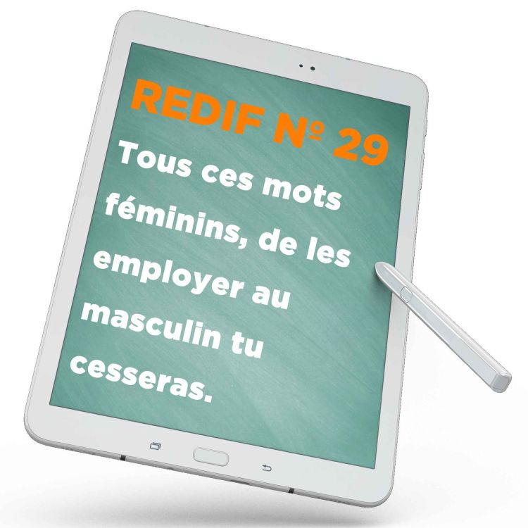 cover art for Redif nº 29 : Tous ces mots féminins, de les employer au masculin tu cesseras.