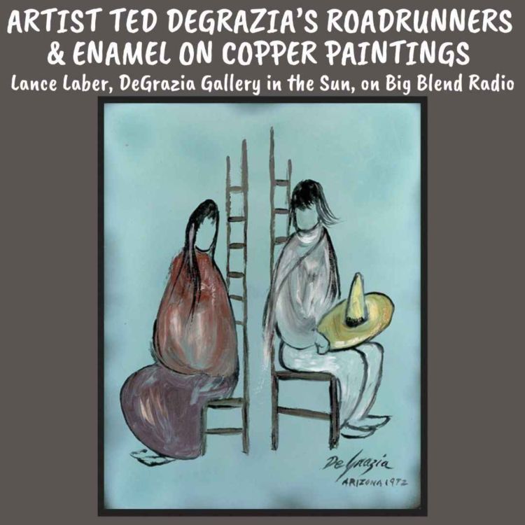 cover art for Artist Ted DeGrazia's Roadrunners and Enamel on Copper Paintings