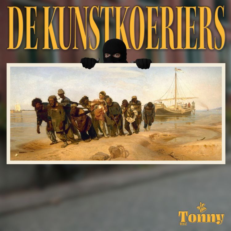 cover art for Willem Treur - De Wolgaslepers, Ilja Repin