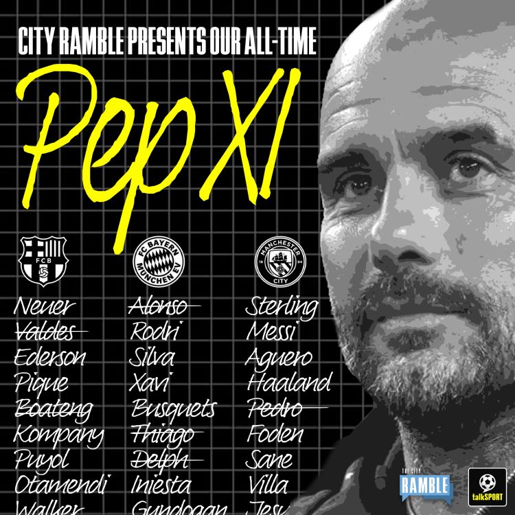 cover art for Rodri or Busquets, Haaland or Aguero, Ederson or Neuer? Picking our all-time best Pep Guardiola XI